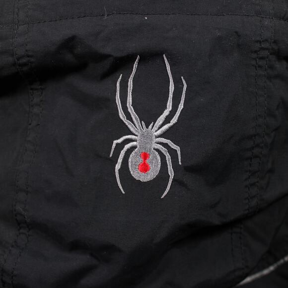 Spyder Ski Jacket Mens M Black Entrant GII Insulated Hooded Reflective Vintage - Picture 12 of 15